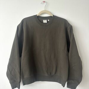 Aritzia Sweatfleece in Dark Olive
